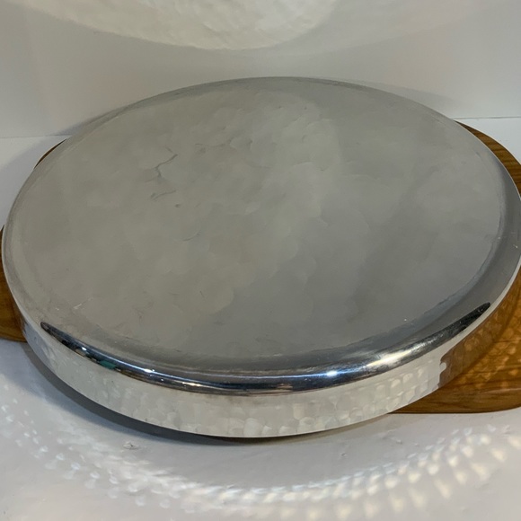 Round Tray 14” Aluminum or Stainless Steal - Picture 3 of 16